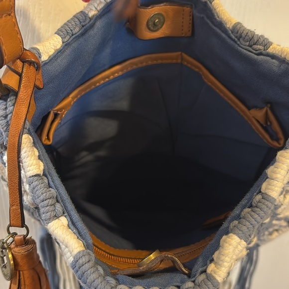 Lucky Brand Boho Macrame Crossbody - Picture 4 of 5